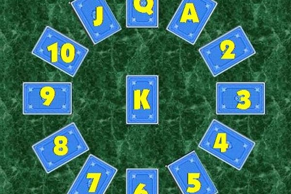 Solitario dell'Orologio - 1 giocatori