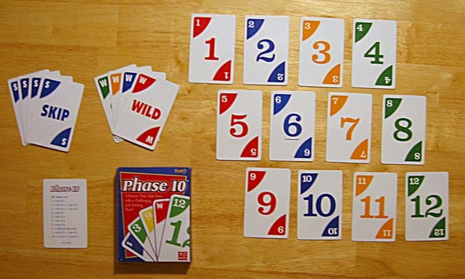 Phase 10 - 2-6 players